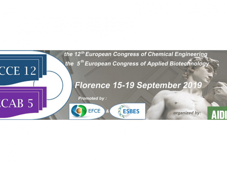 ECCE 12 European Congress of Chemical Engineering